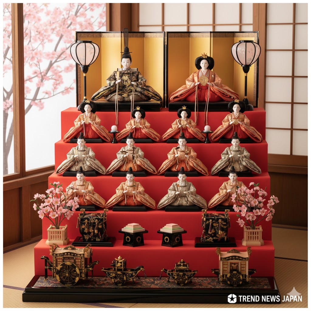 ひな人形の飾り方と並べ方完全ガイド|段数・左右・飾る場所の決まりとは?