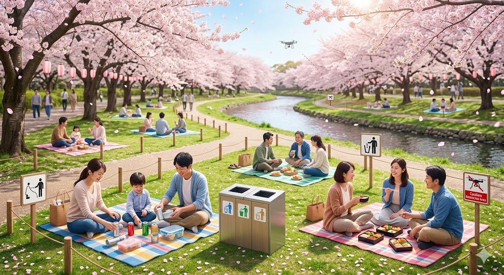 花見マナー＆ルール完全ガイド｜場所取り・ゴミ・ドローン撮影の注意点