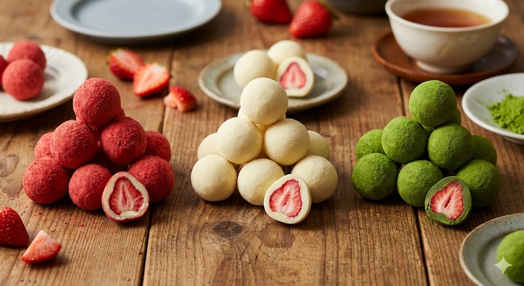 神戸フランツの苺トリュフを比較！赤（苺）・白（プレーン）・抹茶どれが一番おすすめ？