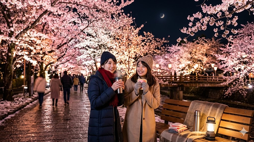 夜桜を120%楽しむ方法|ライトアップ名所&防寒グッズ完全ガイド