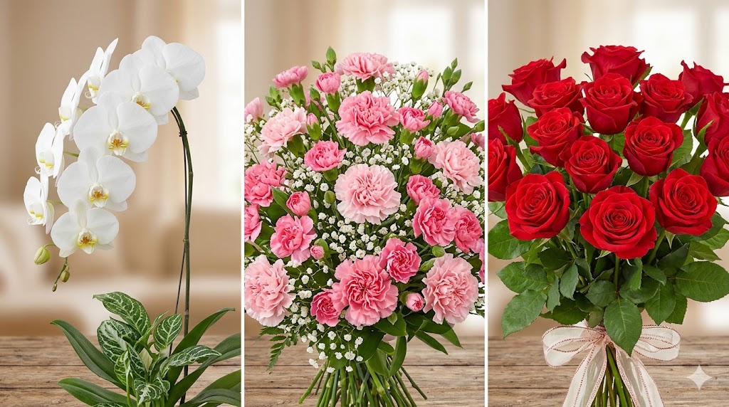 母の日プレゼント胡蝶蘭 vs カーネーション vs バラ｜長持ち・満足度で徹底比較 - 