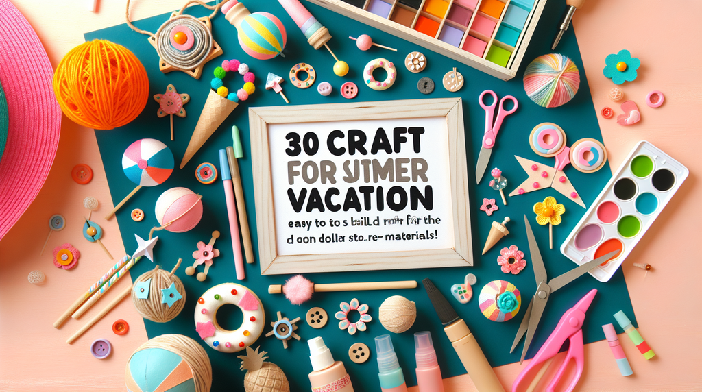 夏休みの工作アイデア30選!100均素材で簡単DIY