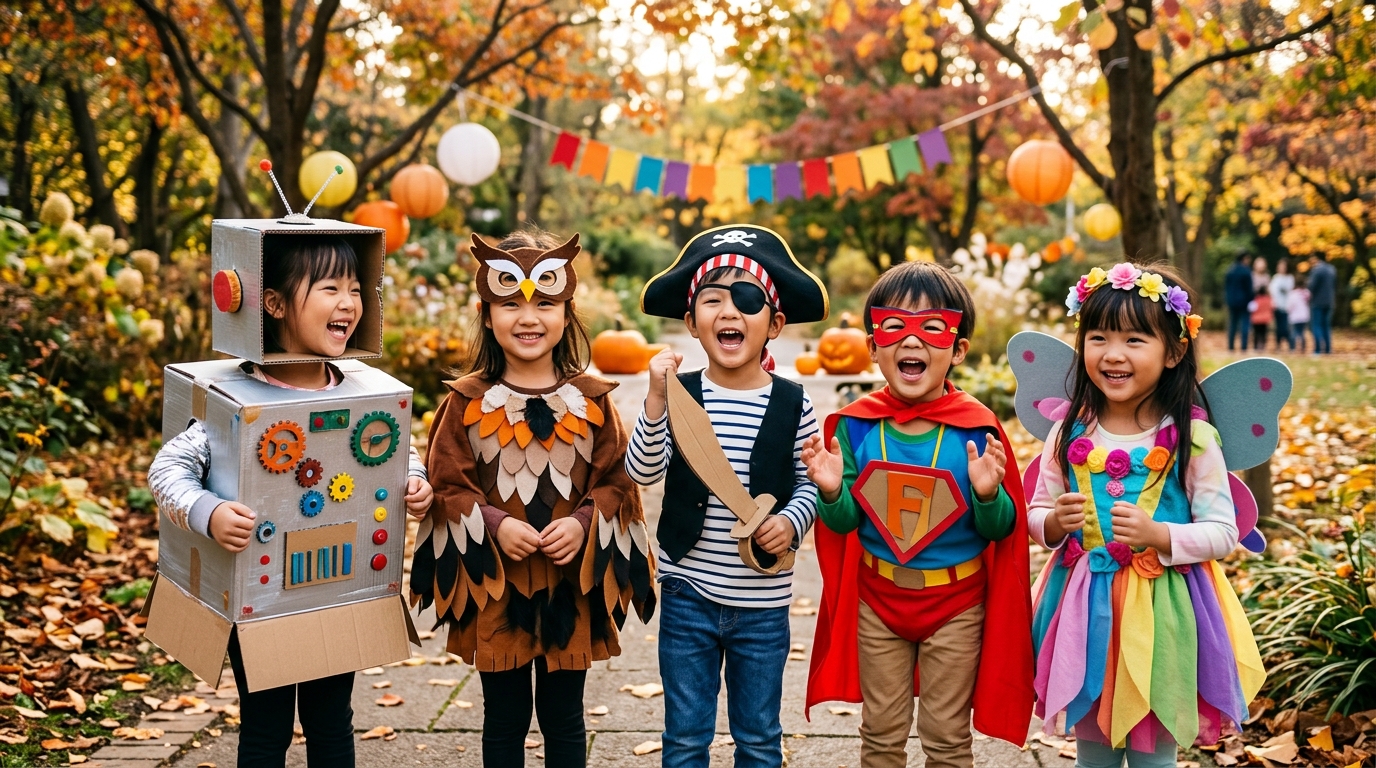 子ども ハロウィン仮装 手作り 100均